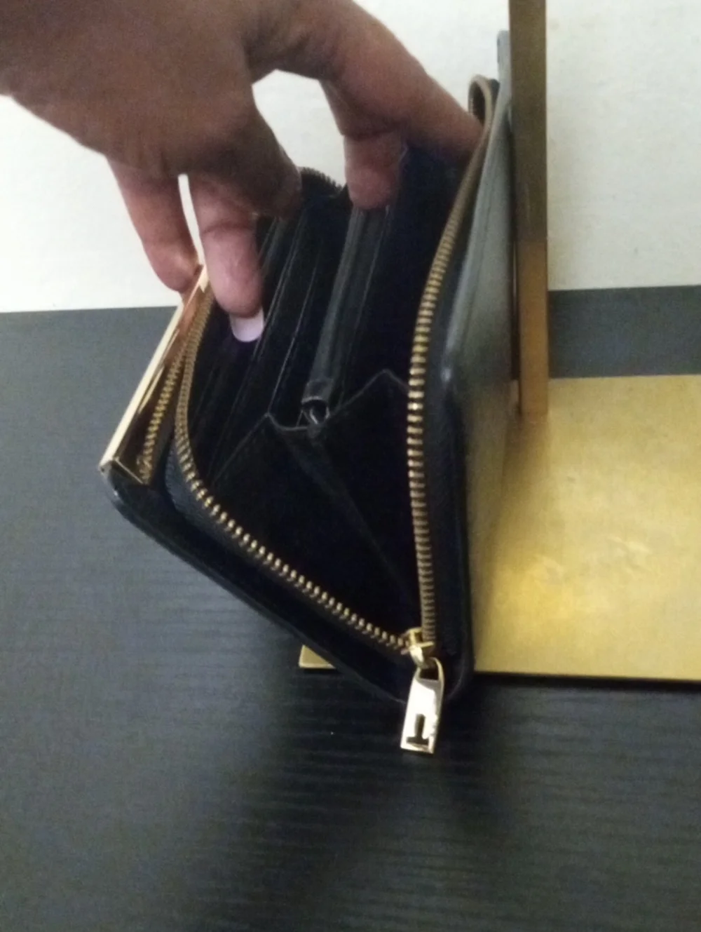 Ted Baker Epi Textured Leather Clutch